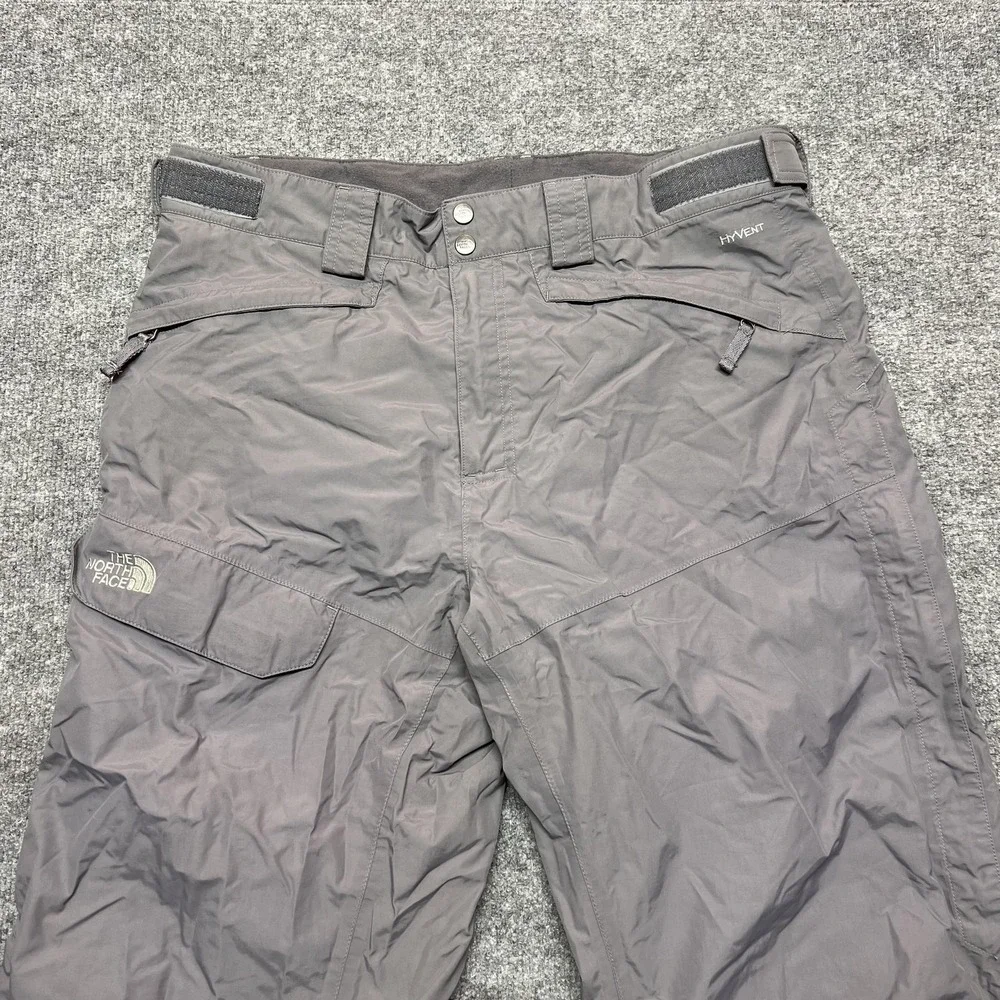 The North Face HyVent Snow Pants Mens Large Gray Waterproof Ski 36x30
